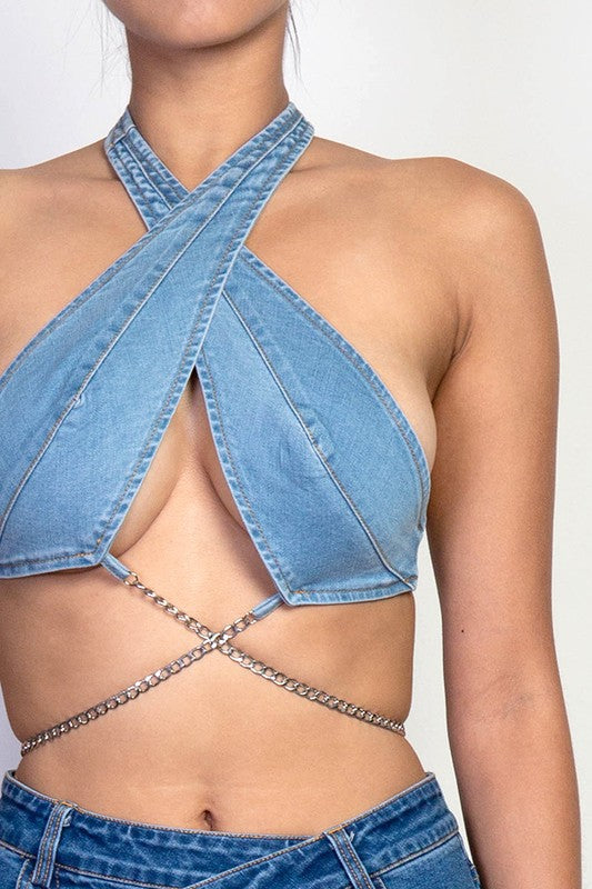 Denim Crop